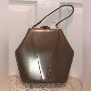 Vintage Leon of California beautiful pearlized bronze timeless purse